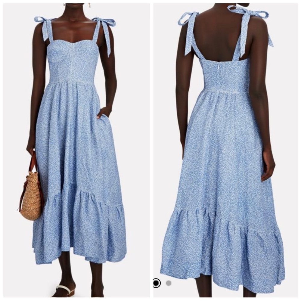Jonathan Simkhai Georgia Bustier Midi Dress